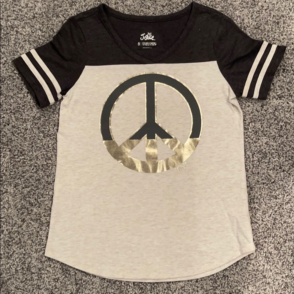 Justice Short sleeve Shirt size 8